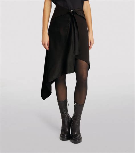 givenchy black skirt|givenchy asymmetrical skirt.